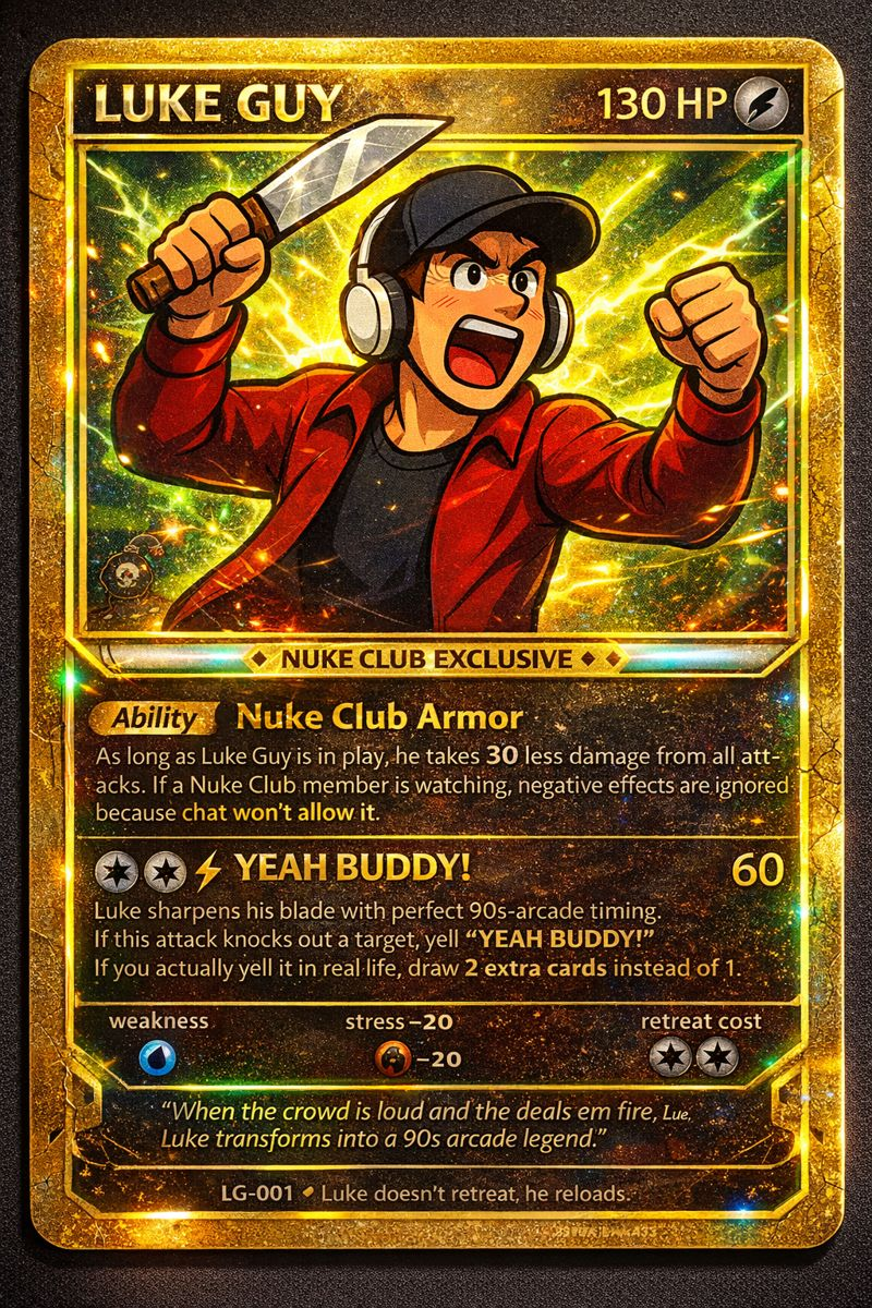 Luke Guy – Nuke Club Exclusive Trading Card (2nd edition)